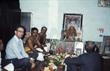 With C. T. K. Chari (back to camera), a leading ...